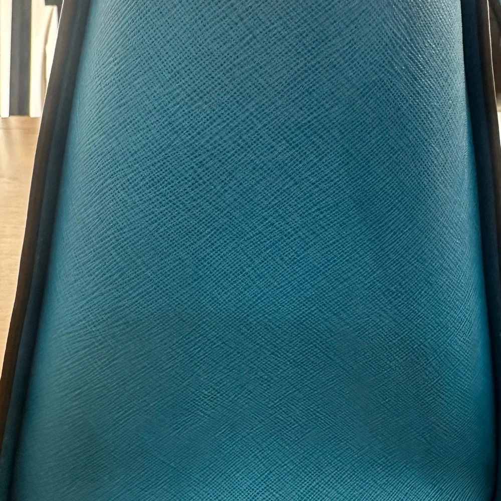 Michael Kors Blue-Teal Saffiano Leather Satchel Crossbody Bag